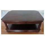 Wood Coffee Table With Shelf