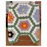 Handmade Floral Patchwork Quilt