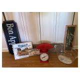 Tin Signs and Scale Lot