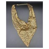 Whiting & Davis Gold-Tone Mesh Necklace
