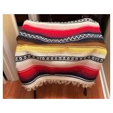 Mexican Serape-Style Throw Blanket