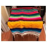 Multicolor Mexican Serape-Style Blanket