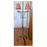 Iron Floor Lamp with Twin Shades