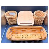 Longaberger Handwoven Baskets Set