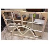 Stanley White Wash Mirrors & Sunburst Half Moon Wi