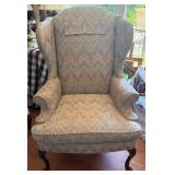 Wingback Armchair with Claw Feet