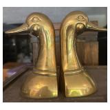 Brass Duck Bookends
