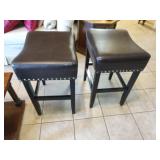2 Backless Bar Stools