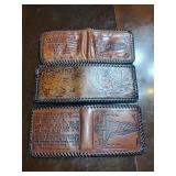 3 Leather Wallets