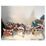 6 Christmas Valley Village Buildings