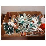 Assorted Christmas Village Pieces