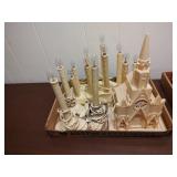 Vintage Electric Christmas Candles & Cathedral