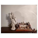 Jesus Statue and The Last Supper