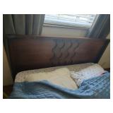 Mid Century Modern Kroehler Headboard with Frame