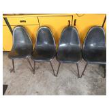 4 Chromcraft Plastic Chairs