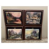 Tile Art Representing the Four Different Seasons