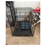 Wire Dog Crate with Accessories and Toys