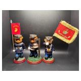 Hamilton Collection USMC Semper Fi Teddy Bear Figu