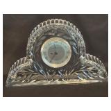 Princess House Crystal Mantel Clock