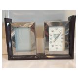 Clock and Picture Frame Bookends by Wallace