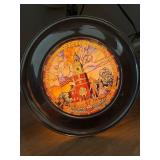 Commemorative Illuminated Plate with Historic Scen