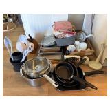 Large Kitchenware Lot With Cutco Knives and Assort