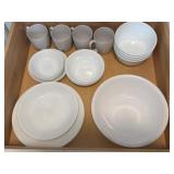 Corelle White Vitrelle Dinnerware & Stoneware Mugs