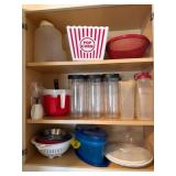 Contents of Two Kitchen Cabinets With Assorted
