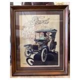 Ford Artwork Print Signed by Joseph Pearson, 1976