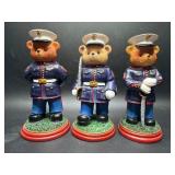 Hamilton Collection Semper Fi Bear Figurines Set