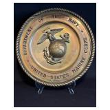 Solid Brass USMC Navy Department Plate