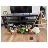 Decorative Items Including Shelves and Figurines