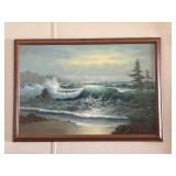 Signed Mike Mason Oil on Canvas, 40' x 27.5'