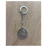 1964 Kennedy Half Dollar Coin Keychain