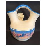 New West Pottery Hand-Painted Wedding Vase