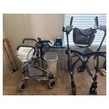 Mobility Equipment Lot Including LifeWalker Uprigh