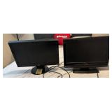 Monitors: ASUS LCD and Sylvania LCD TV