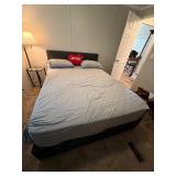 Queen-Size Bed Frame with Option for Mattress