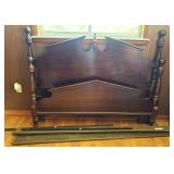 Wood Headboard with Rails