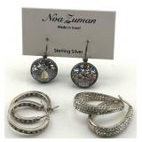 Sterling Silver Earrings Set