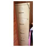 Four-Drawer Metal Filing Cabinet