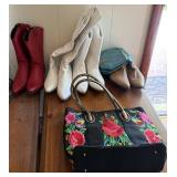 Cowboy Boots and Embroidered Bag