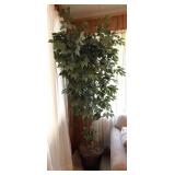 Artificial Tree in Woven Basket