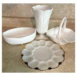 Milk Glass Decorative Items