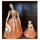Ceramic Mother and Daughter Figurines
