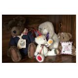 Boyds Bears and Bunny Plush Set