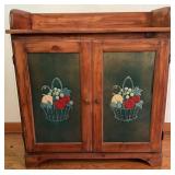 Pie Safe w/Painted Fruit Panels