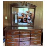 12-Drawer Dresser w/Mirror