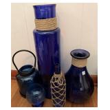 Blue Glass Decor