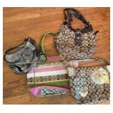 4pc Coach Handbag